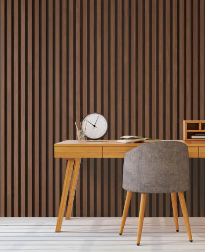 houten lattenbehang met eikeneffect houten lattenbehang met eikeneffect