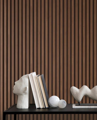 papel pintado de listones de madera con efecto roble papel pintado de listones de madera con efecto roble