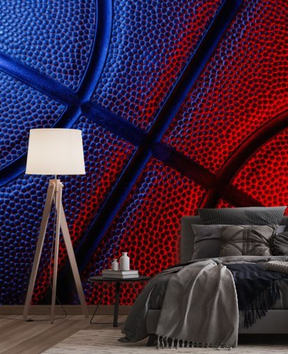 Basketball-Wandbild namens Basketball Close-Up für Schlafzimmer und Fitnessstudios