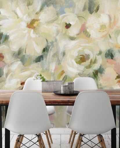 Pastel Floral Mural