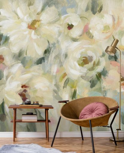 Pastel Floral Mural