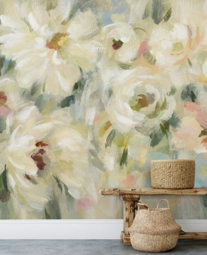 Pastel Floral Mural