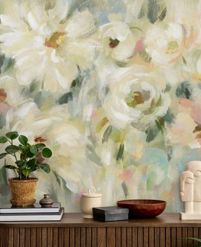Pastel Floral Mural