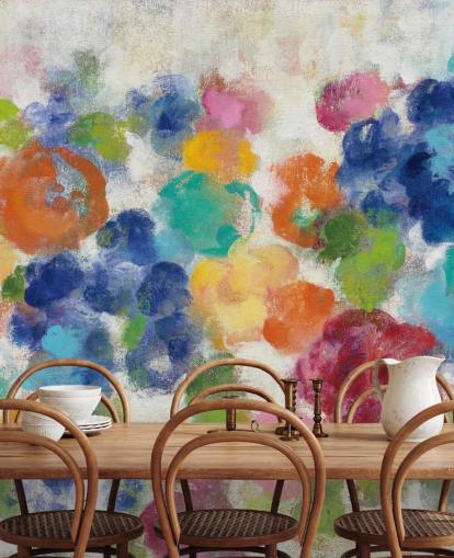 Colorful Floral Mural