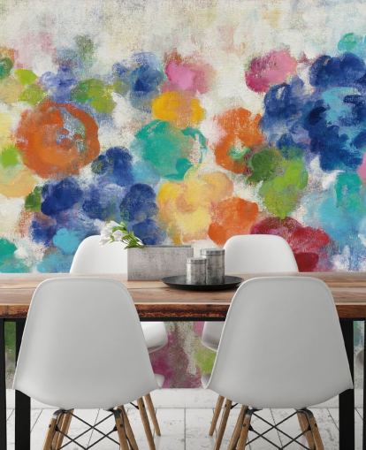 Colourful Floral Mural