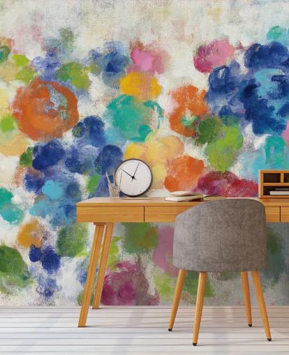 Colourful Floral Mural