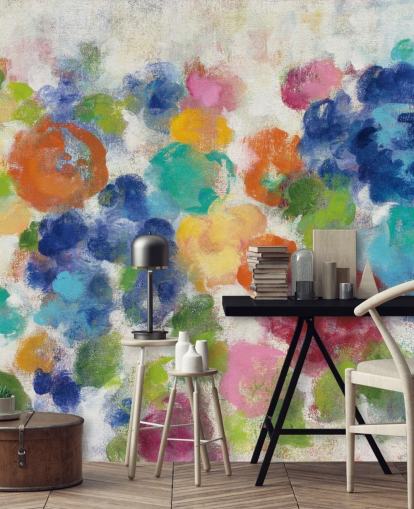 Colorful Floral Mural