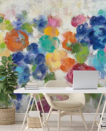 Colourful Floral Mural