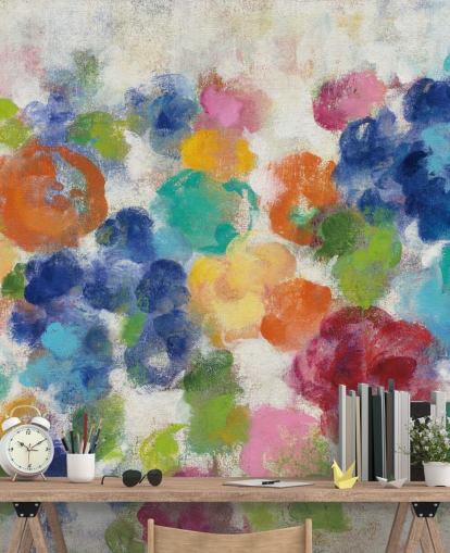 Colourful Floral Mural