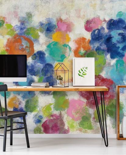 Mural floral colorido Mural floral colorido