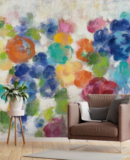 Colourful Floral Mural