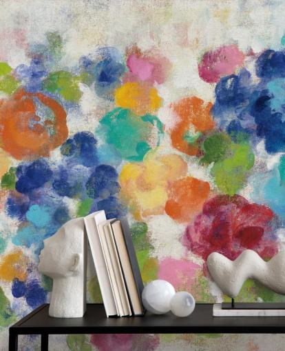 Colorful Floral Mural Colorful Floral Mural