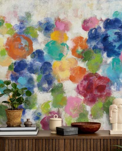 Colorful Floral Mural Colorful Floral Mural