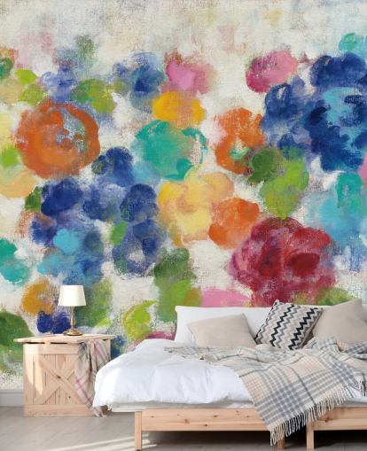 Colourful Floral Mural