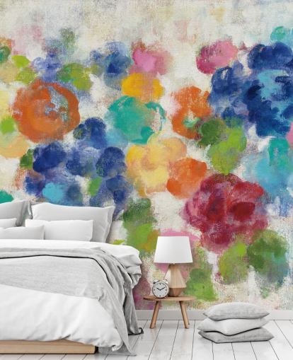 Colorful Floral Mural