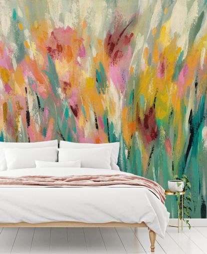 Mural floral abstrato Mural floral abstrato