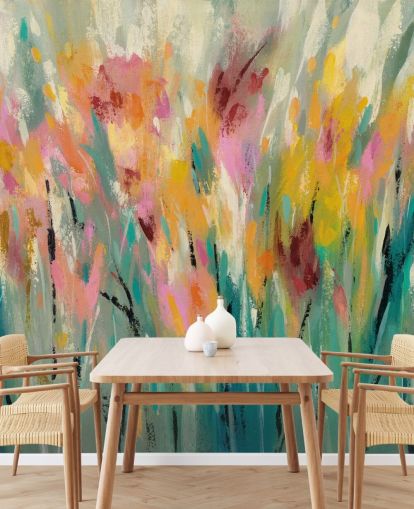 Abstraktes florales Wandbild Abstraktes florales Wandbild