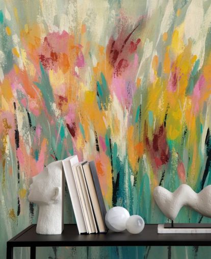 Abstraktes florales Wandbild