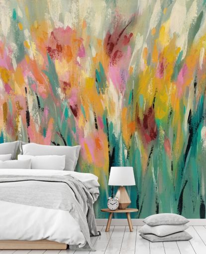 Mural floral abstrato Mural floral abstrato