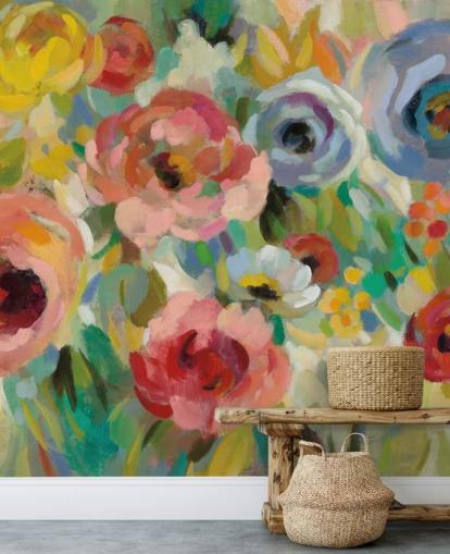 Colourful Floral Mural
