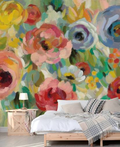 Colourful Floral Mural