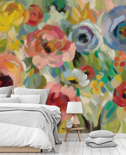 Colourful Floral Mural