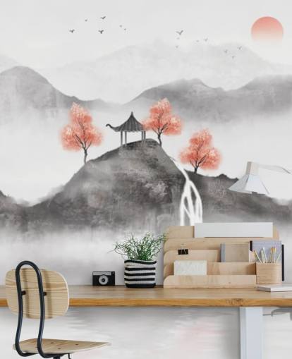 mural de pared con pintura china del barco pesquero de Guochao mural de pared con pintura china del barco pesquero de Guochao