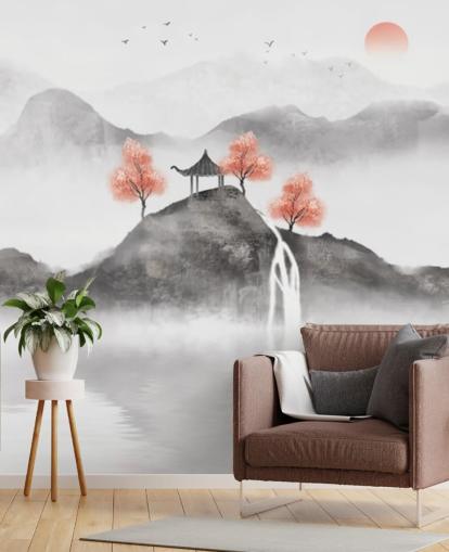 Decorazione murale con pittura cinese del peschereccio Guochao