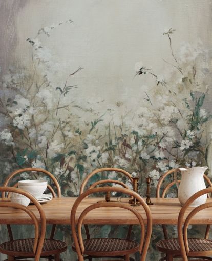 peinture murale abstraite de prairie d'automne peinture murale abstraite de prairie d'automne