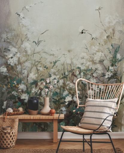 abstrakt höstäng väggmålning