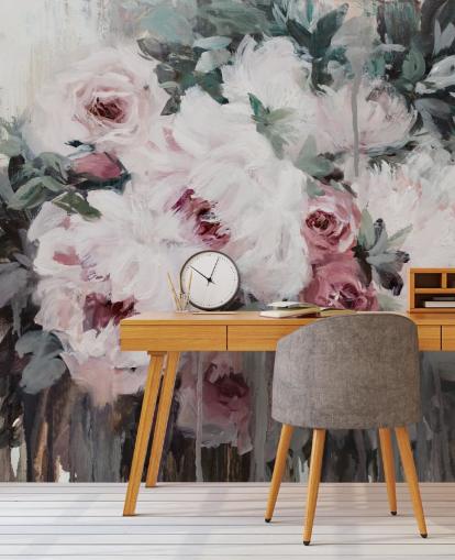 rødme rosa blomstertapet rødme rosa blomstertapet