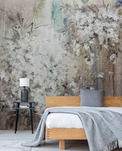 peinture murale florale abstraite peinture murale florale abstraite