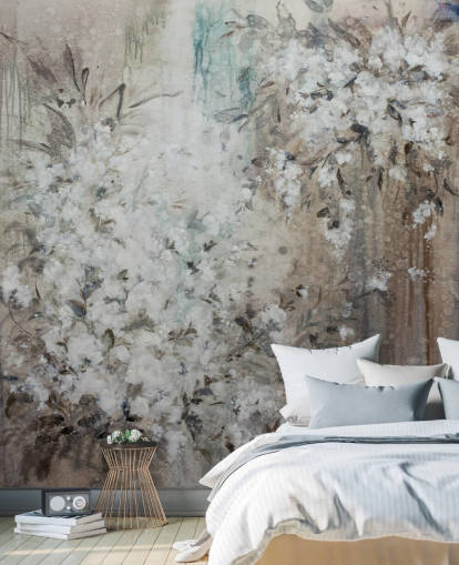 mural floral abstrato