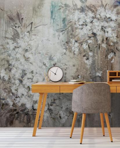 peinture murale florale abstraite peinture murale florale abstraite