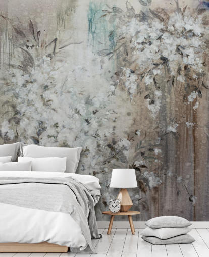 mural floral abstrato