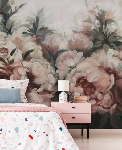 blush pink peonies wall mural blush pink peonies wall mural