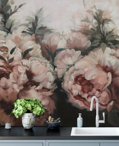 papier peint pivoines roses blush papier peint pivoines roses blush
