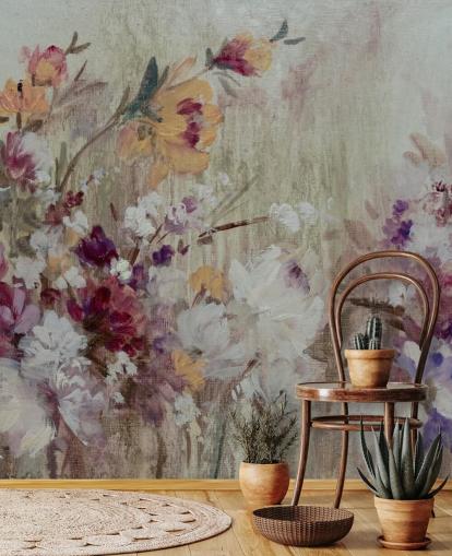 neutral floral wallpaper mural neutral floral wallpaper mural