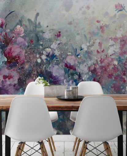 blue and purple floral wallpaper mural blue and purple floral wallpaper mural