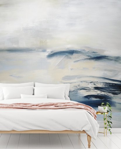 peinture murale abstraite bleu marine peinture murale abstraite bleu marine