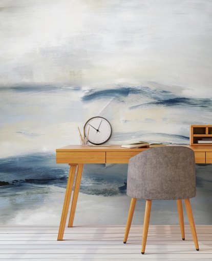 abstraktes marineblaues Wandbild abstraktes marineblaues Wandbild