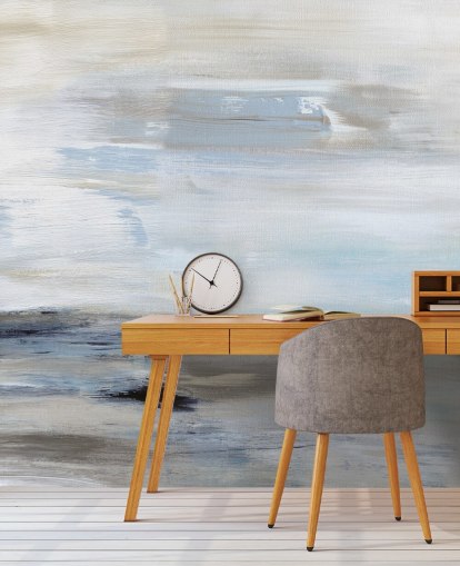 blaues abstraktes Tapeten-Wandbild