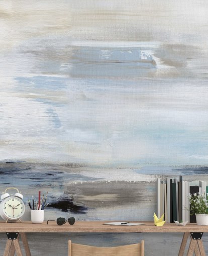 blue abstract wallpaper mural