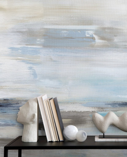 blue abstract wallpaper mural