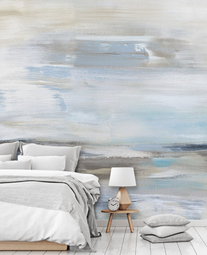 blue abstract wallpaper mural