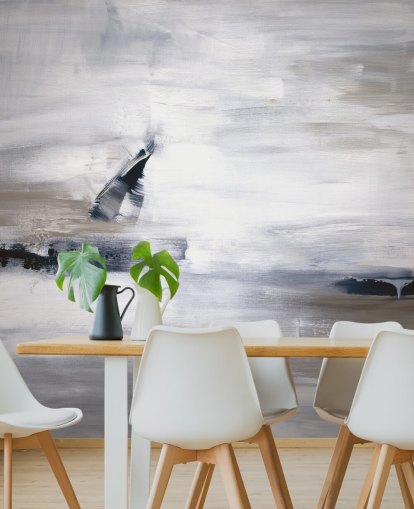 carta da parati astratta con blu e grigi