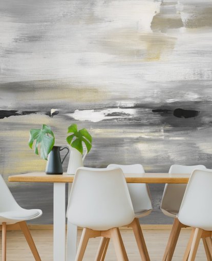 grey abstract wall mural