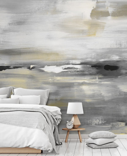 mural de pared abstracto gris mural de pared abstracto gris