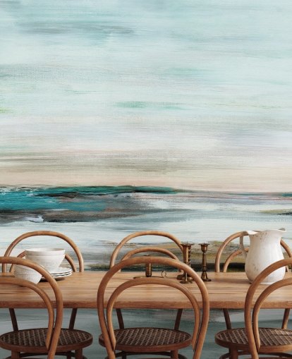 blue abstract wallpaper mural