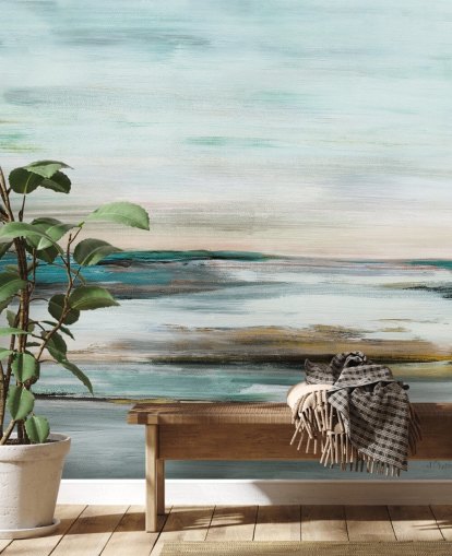 papier peint abstrait bleu